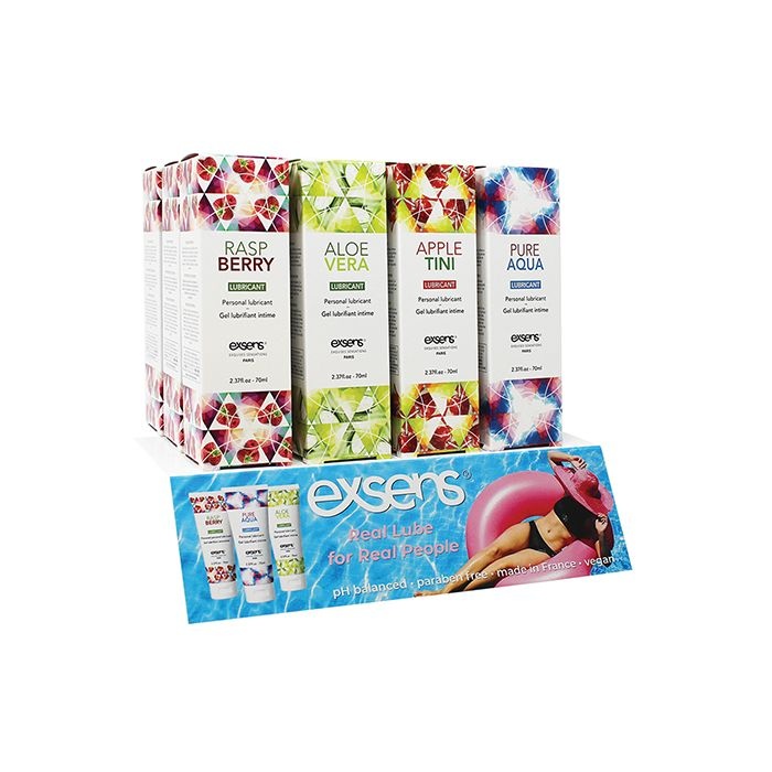 Exsens Of Paris Lubricant Starter Kit - Display Of 20 W/Testers