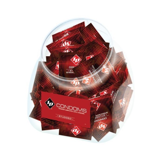 Id Studded Condoms Fishbowl - Bowl Of 144