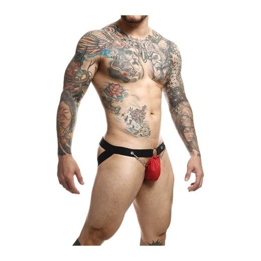 Dngeon Chain Jockstrap Red O/s
