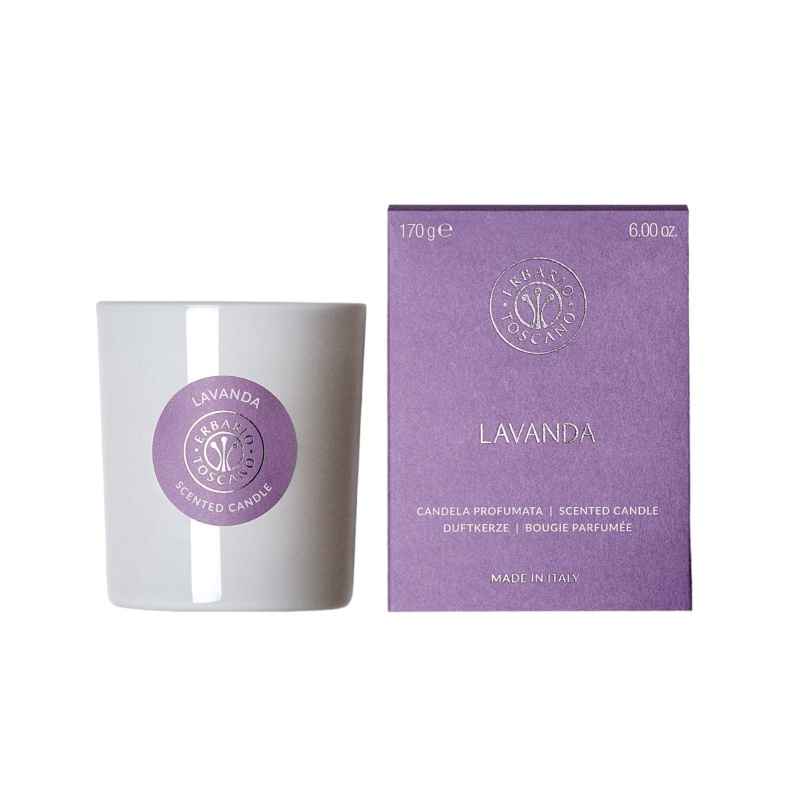 Erbario Toscano Lavender Scented Candle 155 Gr