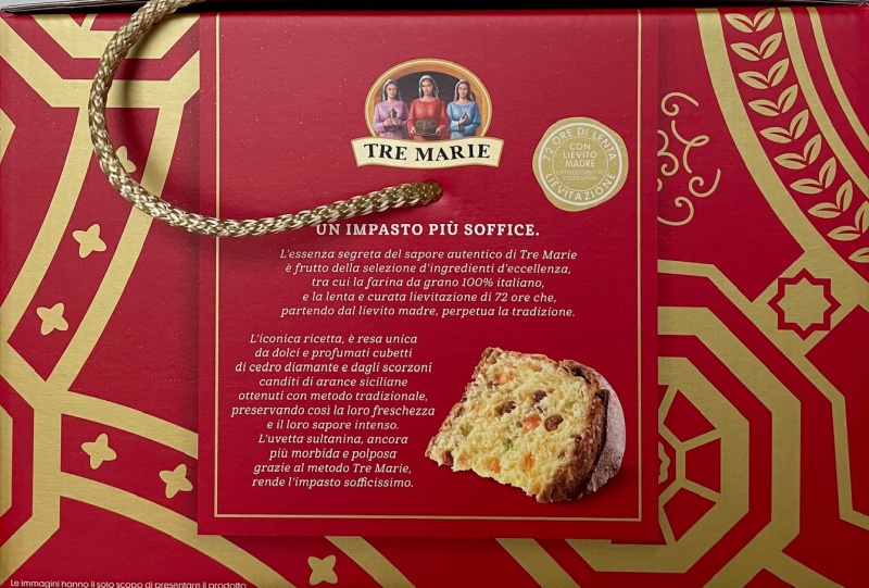 Tre Marie il Panettone Milanese, 2.2 Lbs