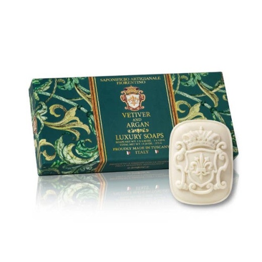 Saponificio Artigianale Fiorentino Bar Soap Set Vetiver & Argan
