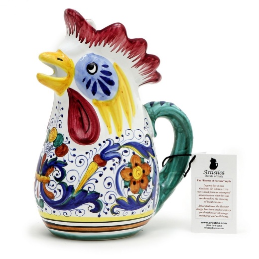 Ricco Deruta Rooster Of Fortune Multi-Use Pitcher