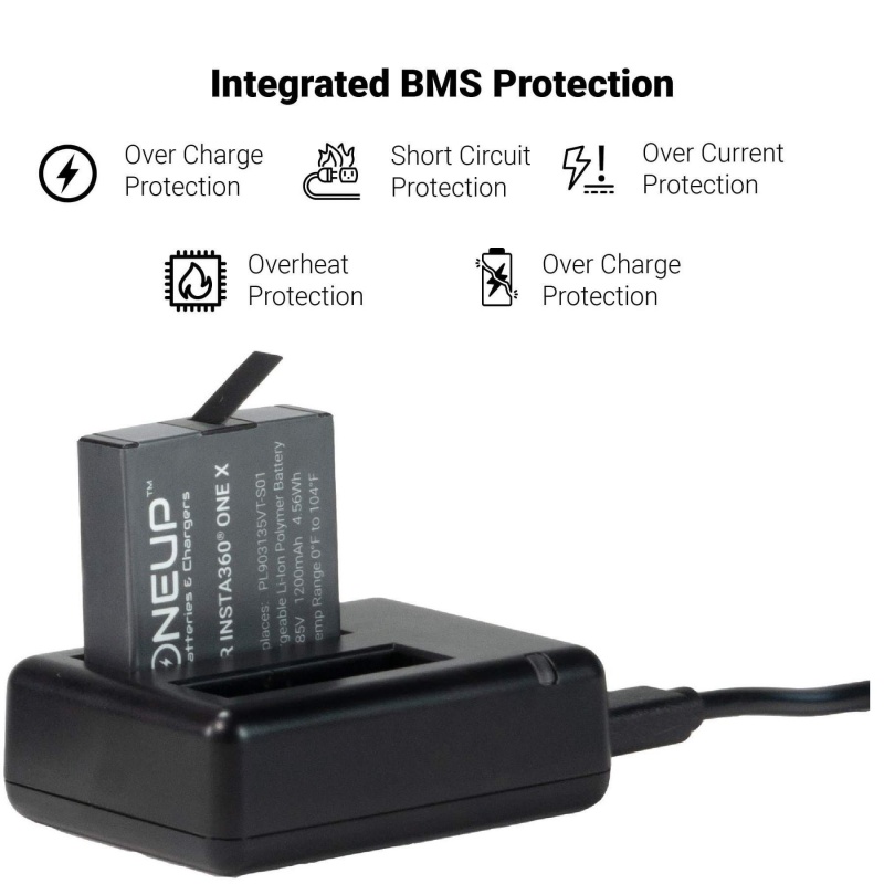 Oneup™ Battery And Charger Kit For Insta360 One x