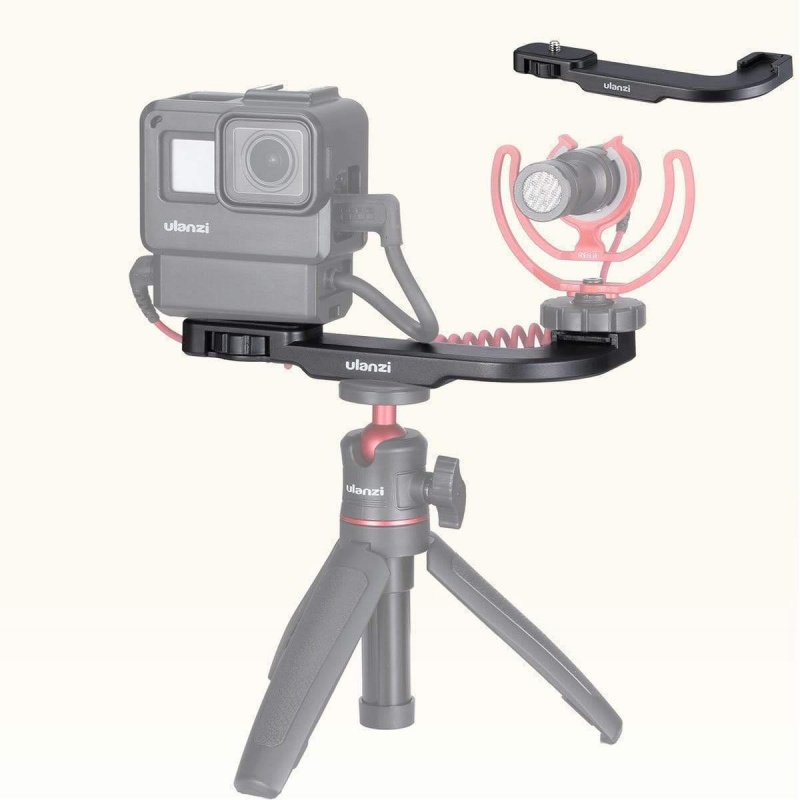 Ulanzi Pt-9 Vlog Microphone Cold Shoe Extension Bracket With Tripod Mount