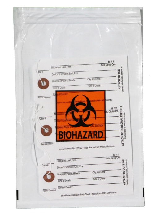 Body Bag Toe Tag ID Kit TYVEK - Pack of 50
