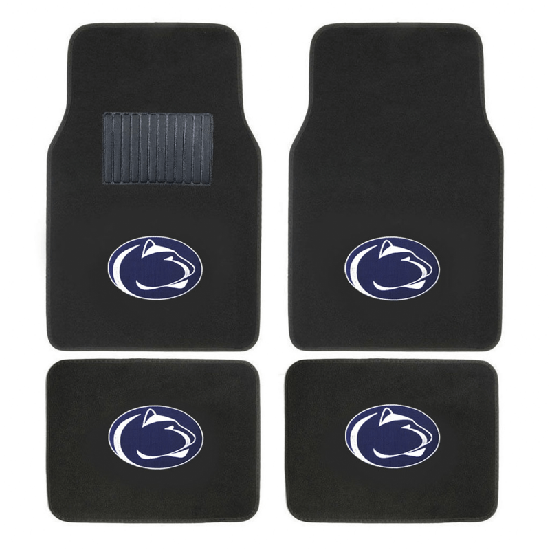Ncaa 4-Pc Embroidered Logo Car Floor Mat Set