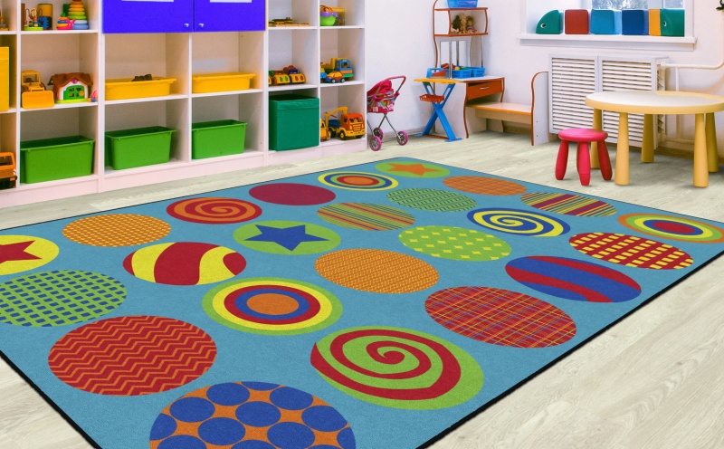 Patterned Circles 7'6 X 12'