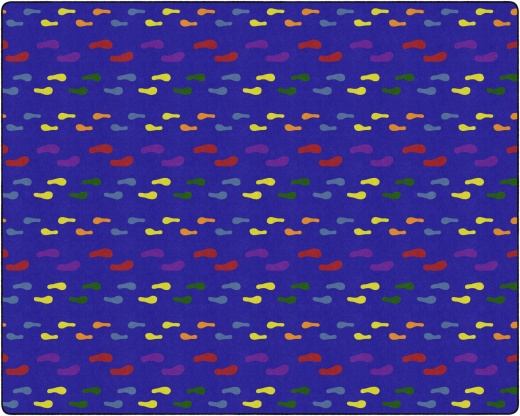 Footprints 12' X 15' Educational Rug