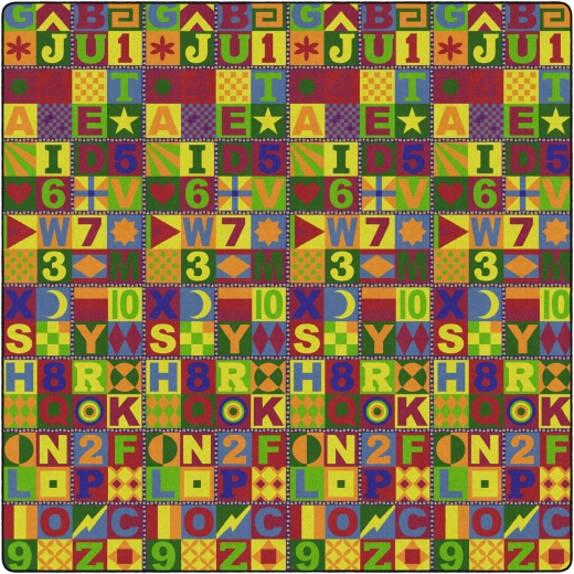 Floors That Teach 12' X 12' Educational Rug