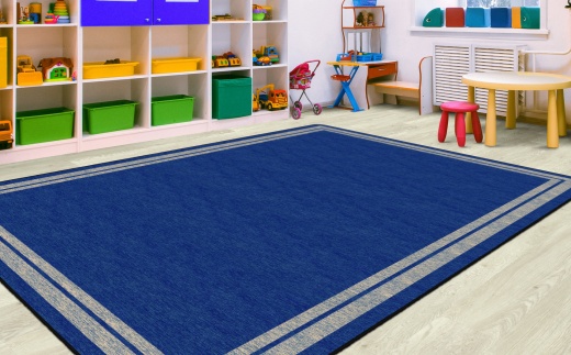 Double Border 7'6" x 12' Nursery Carpet