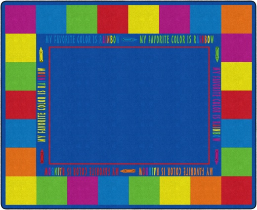 My Favorite Color Classroom Rug 10'6 X 13'2