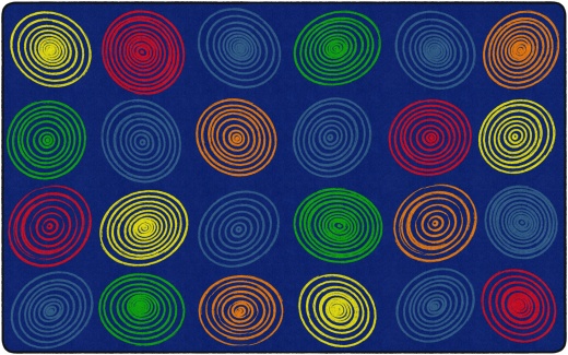 Circles 7'6X12 Classroom Seating Rug