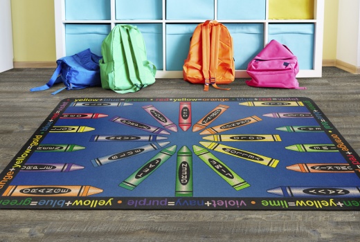 Allmixedup 5'10" X 8' 4" Nursery Carpet - Where Art and Learning Meet