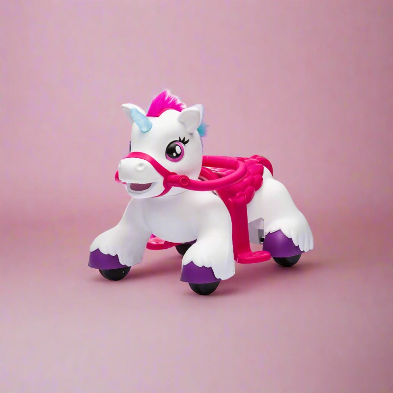 Freddo Unicorn 6V Ride-On - White