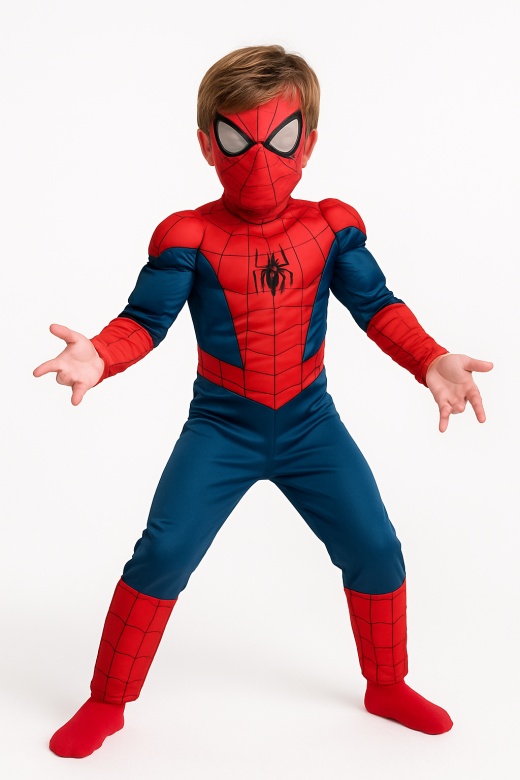 Disguise Boy's Marvel Ultimate Spider-Man Classic Muscle Costume, 7-8