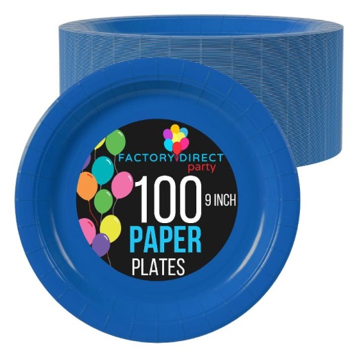 Paper Plates - Party Pack 100 Ct