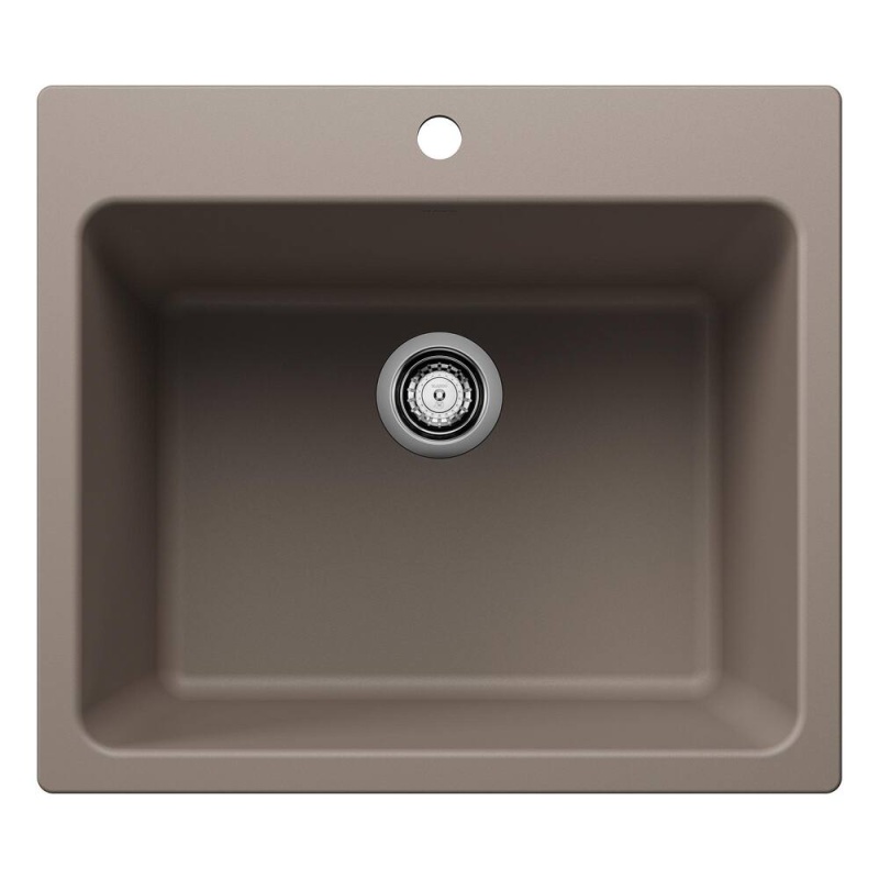 Liven 25 x 22 in. Laundry Sink in Truffle