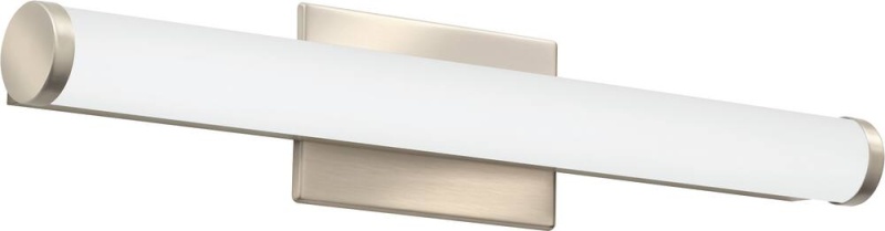 Contemporary Cylinder 18W 1-Light Vanity Light In Brushed Nickel