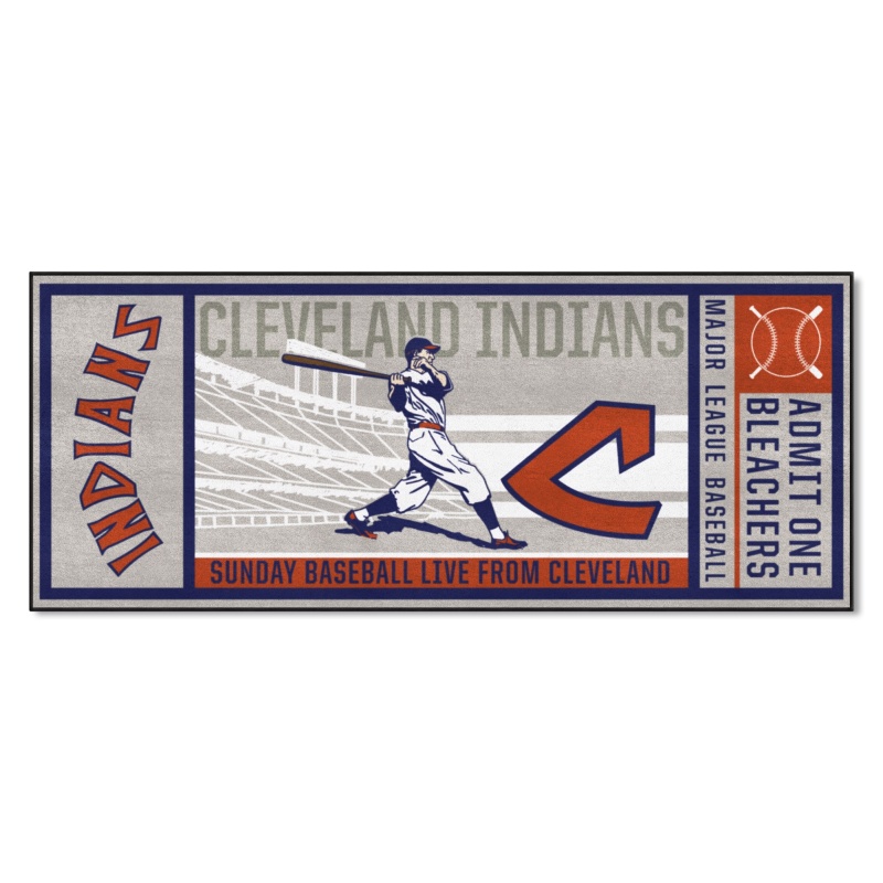 Cleveland Indians Ticket Runner - Retro Collection