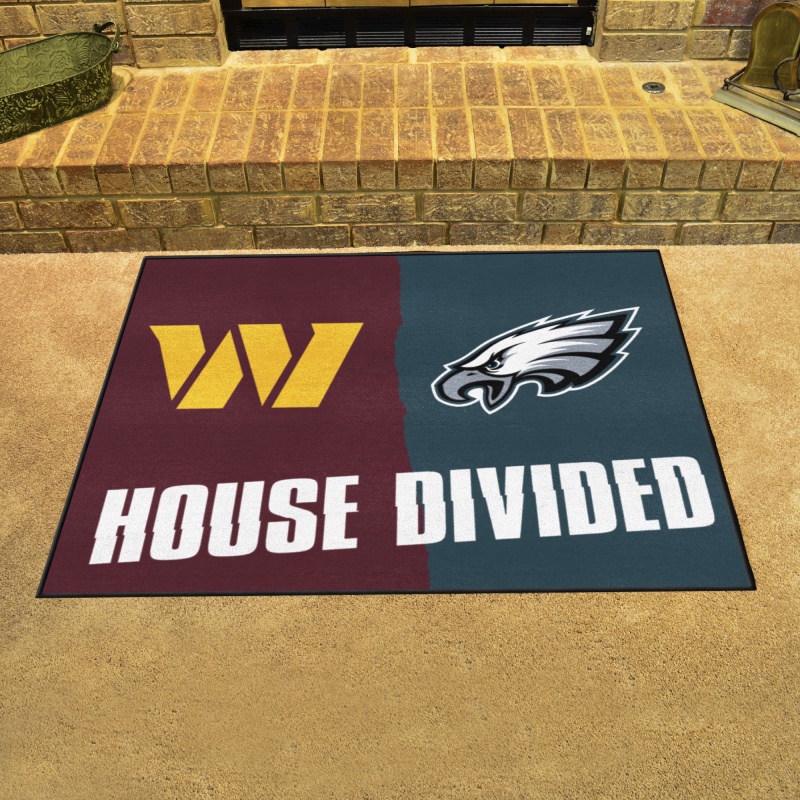 Nfl House Divided - Commanders / Eagles House Divided Mat
