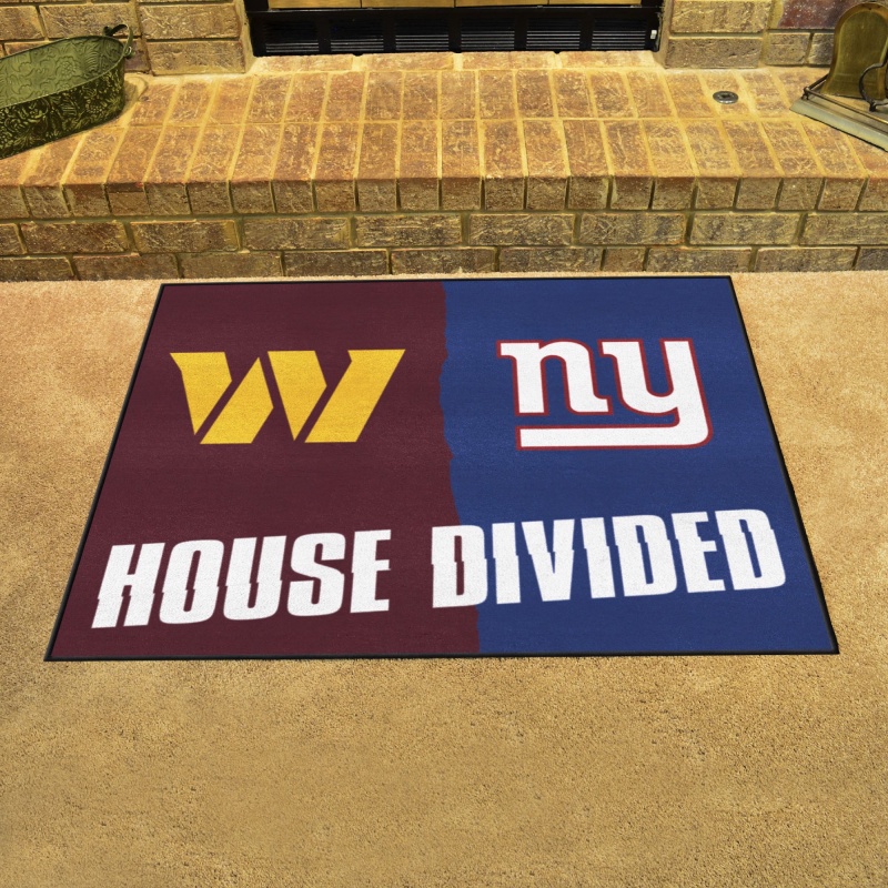 Nfl House Divided - Commanders / Giants House Divided Mat