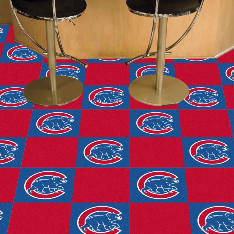 Chicago Cubs Team Carpet Tiles