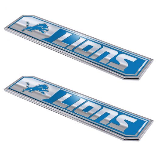 Detroit Lions Embossed Truck Emblem 2-Pk