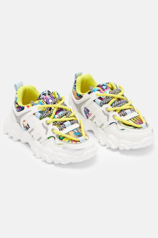 Mini Work It Out Sneakers - White/Combo