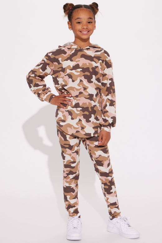 Mini Trooper Legging Set - Olive/Combo