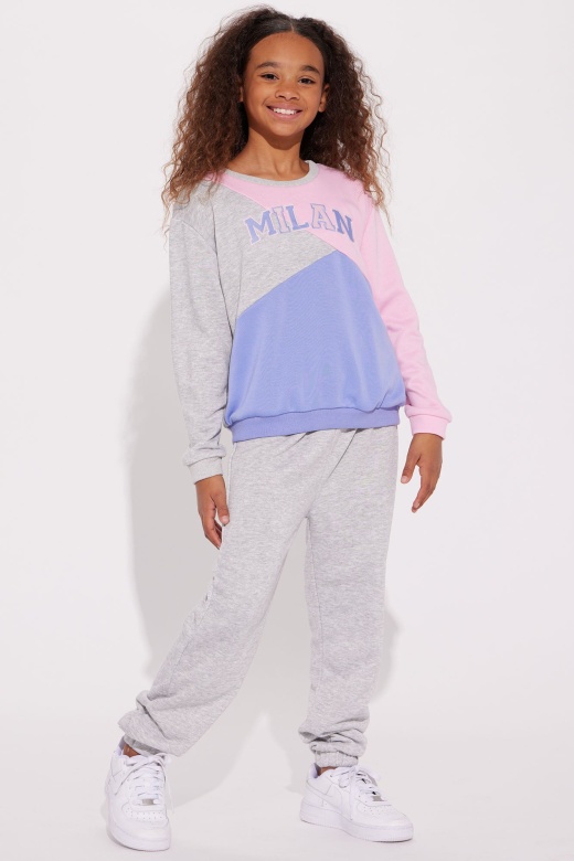 Mini Trip To Milan Pant Set - Pink/Combo