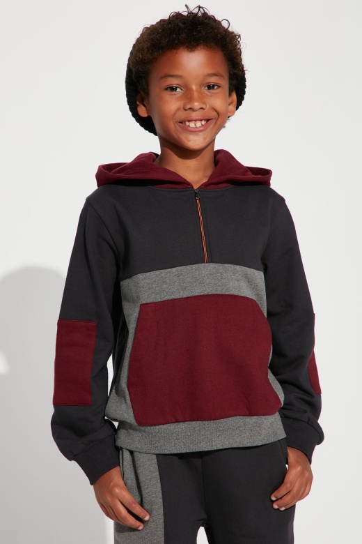 Mini Stay Fly Colorblock Hoodie - Black/Combo