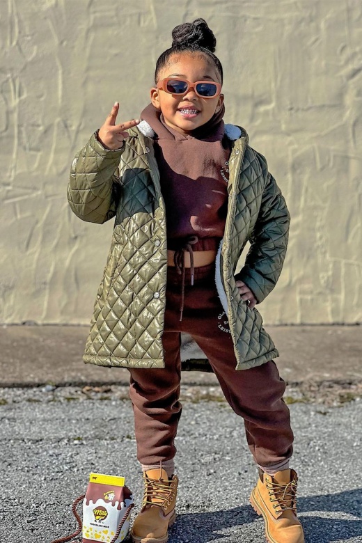 Mini High Standards Quilted Jacket - Olive