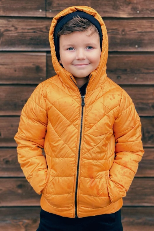 Mini Jordan Puffer Jacket - Orange