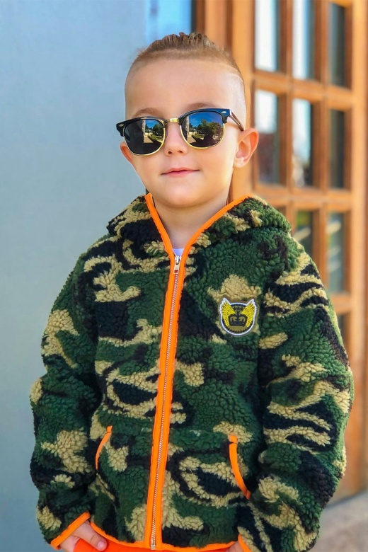 Mini Can't See Me Camo Jacket - Olive/Combo