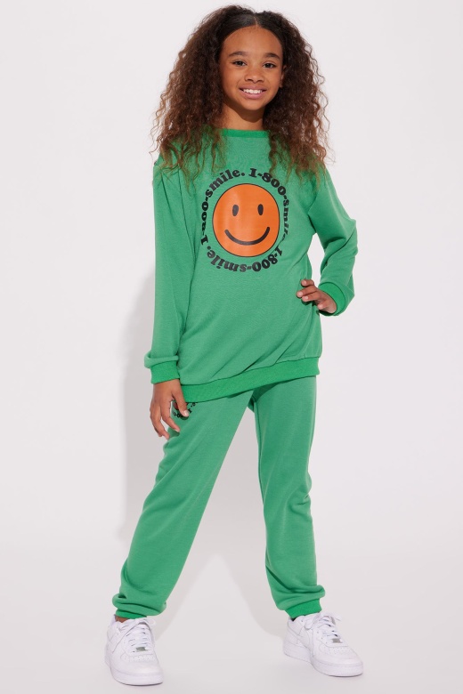 Mini 1 800 Smile Jogger Set - Kelly Green