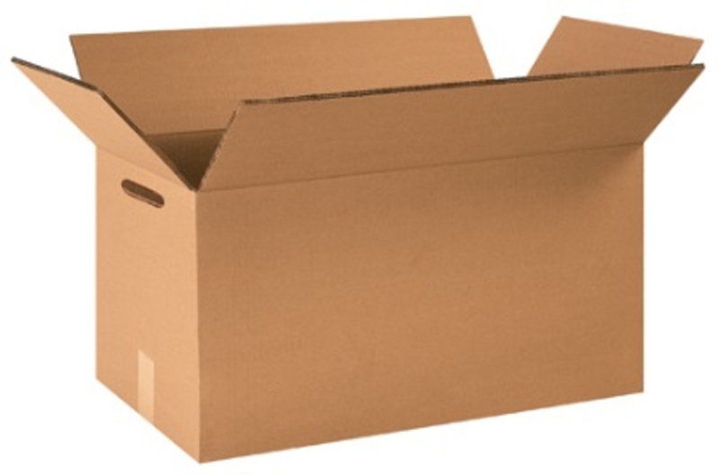 20" X 20" X 12" Double Wall Corrugated Cardboard Shipping Boxes With Hand Holes 10/Bundle