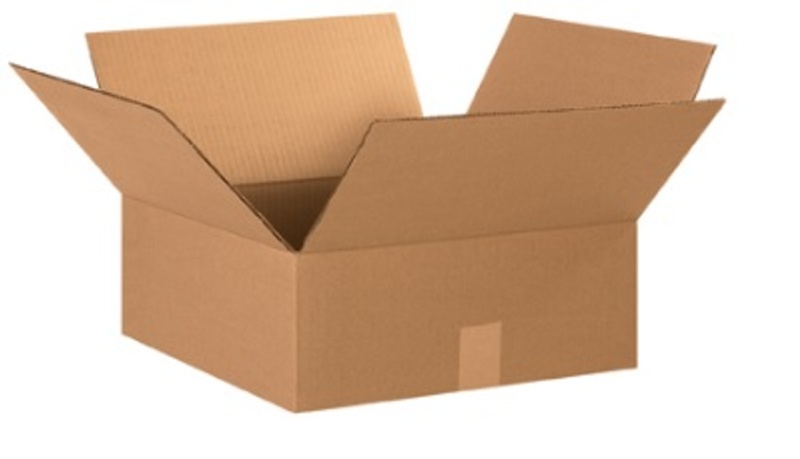 15" X 15" X 6" Flat Corrugated Cardboard Shipping Boxes 25/Bundle