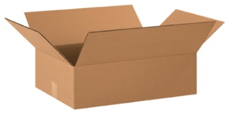 20" X 14" X 6" Flat Corrugated Cardboard Shipping Boxes 25/Bundle