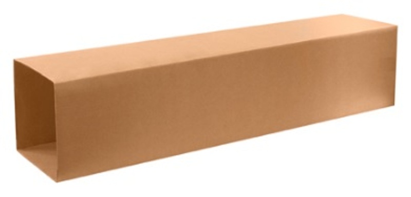 18 1/2" X 18 1/2" X 40" Telescoping Outer Corrugated Cardboard Shipping Boxes 10/Bundle