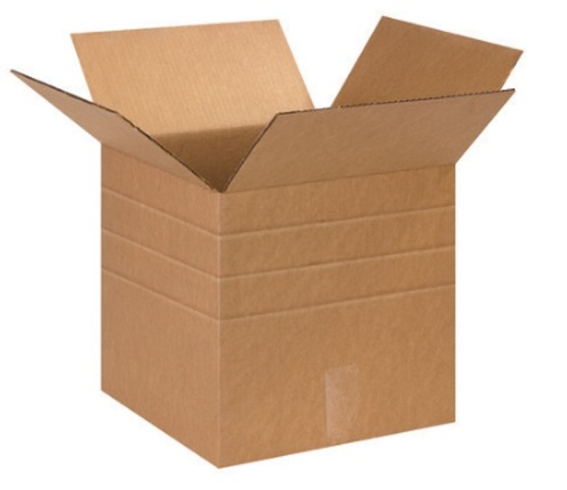 13" X 13" X 13" Multi-Depth Corrugated Cardboard Shipping Boxes 25/Bundle