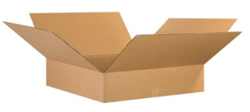 32" X 32" X 8" Flat Corrugated Cardboard Shipping Boxes 10/Bundle