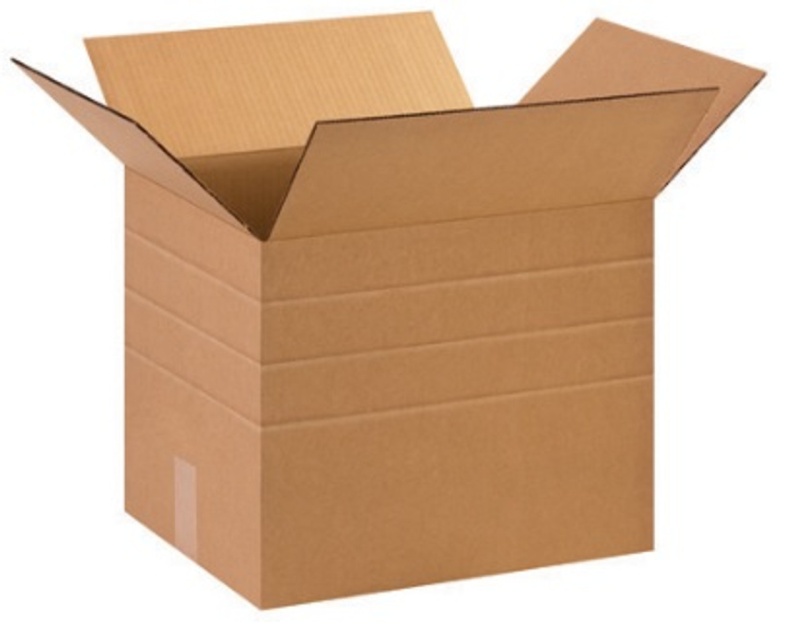 15" X 12" X 12" Multi-Depth Corrugated Cardboard Shipping Boxes 25/Bundle