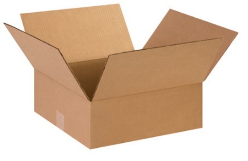 15" X 15" X 5" Flat Corrugated Cardboard Shipping Boxes 25/Bundle