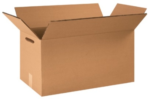20" x 20" x 12" Double Wall Corrugated Cardboard Shipping Boxes With Hand Holes