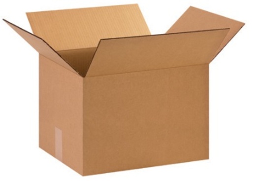 15" x 12" x 10" Corrugated Cardboard Shipping Boxes - 25/Bundle