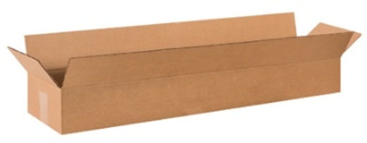 36" x 8" x 4" Corrugated Cardboard Boxes - 25/Bundle