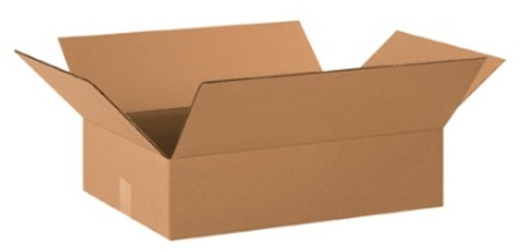 20" x 14" x 4" Corrugated Cardboard Shipping Boxes - 25/Bundle