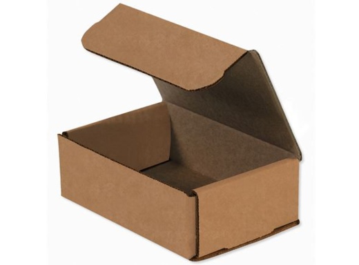 Kraft Corrugated Mailers - 6 1/2' x 3 1/4' x 1 1/4'