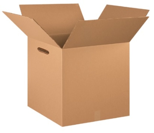 24x24x24 Double Wall Corrugated Cardboard Boxes with Hand Holes